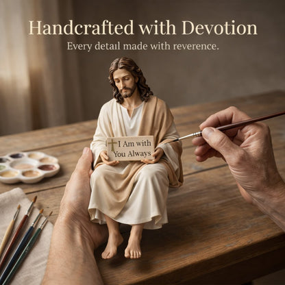✨Handcrafted Jesus Figurine✝️Serene Desk Companion🙏-GD