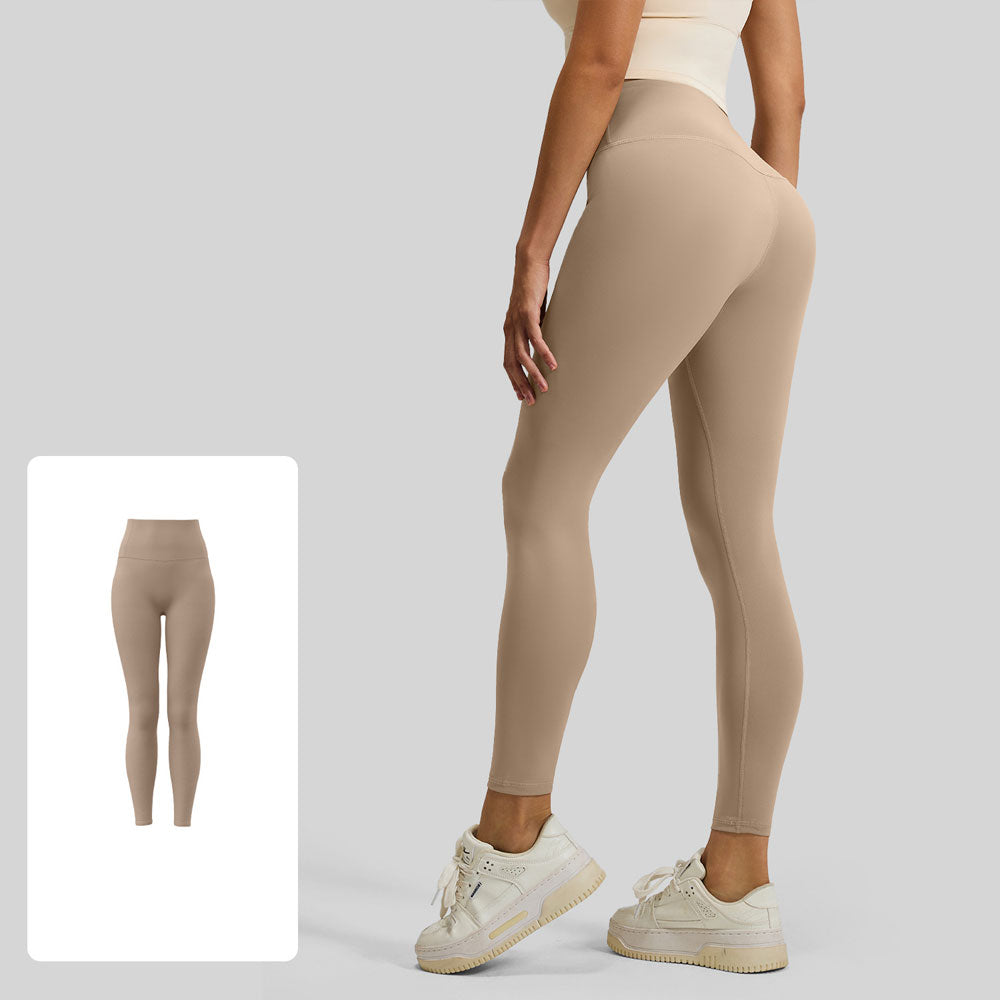 🏆Flash Sale 50K+ SOLD!🔥 Seamless Flow High Waisted Tummy Control Butt Lifting Yoga Leggings No Pockets-TJY