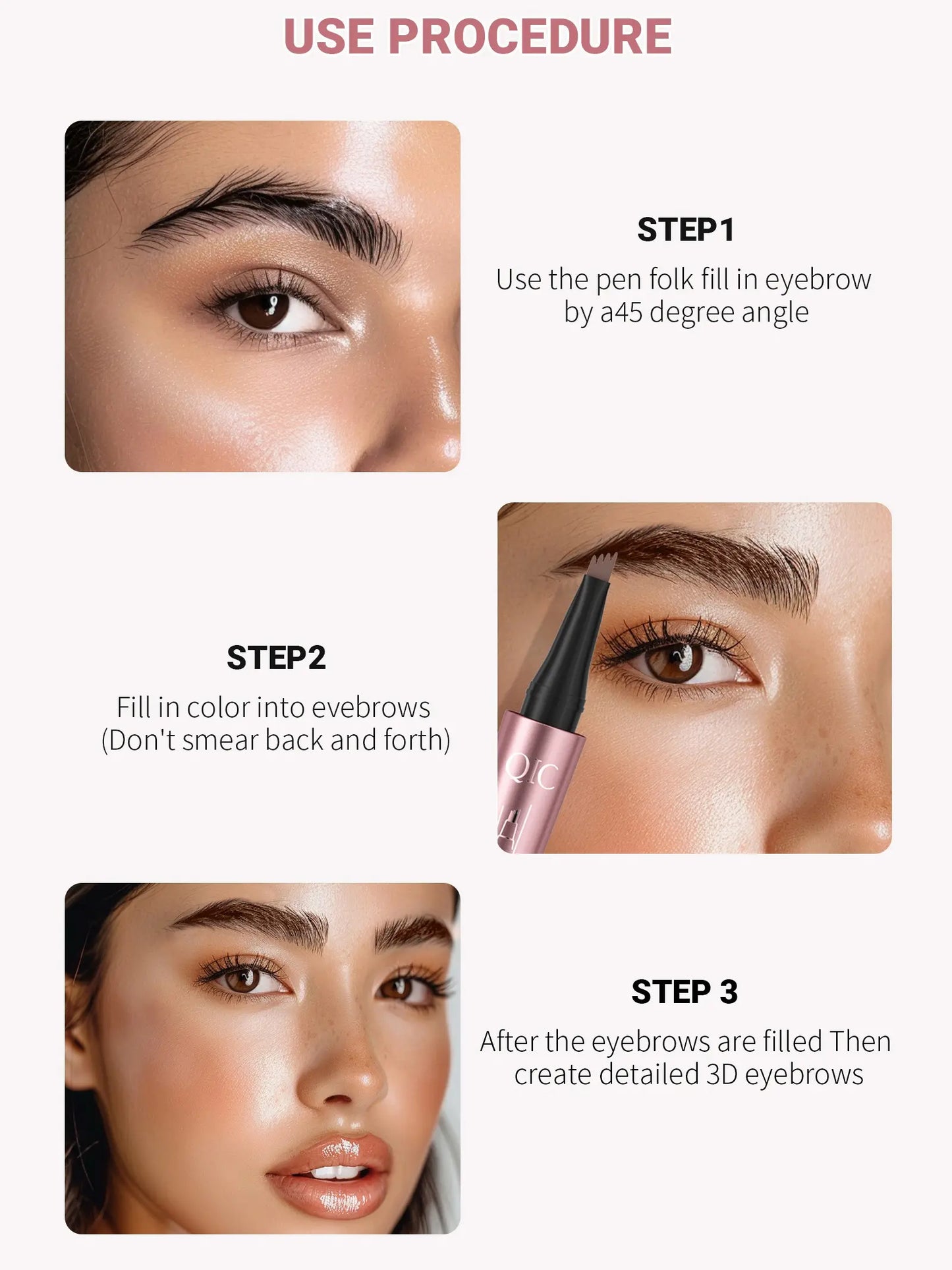 ⚡️First 100:2nd Item 60%Off🔥Waterproof Micro-Fork Eyebrow Pencil, Long-Lasting Brow Pen for Natural Hair-Like Strokes, Smudge-Proof Makeup Tool for Daily Use & Soft Glam-TJY