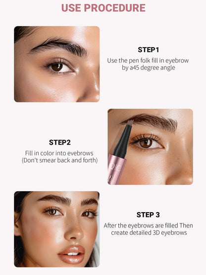 ⚡️First 100:2nd Item 60%Off🔥Waterproof Micro-Fork Eyebrow Pencil, Long-Lasting Brow Pen for Natural Hair-Like Strokes, Smudge-Proof Makeup Tool for Daily Use & Soft Glam-TJY