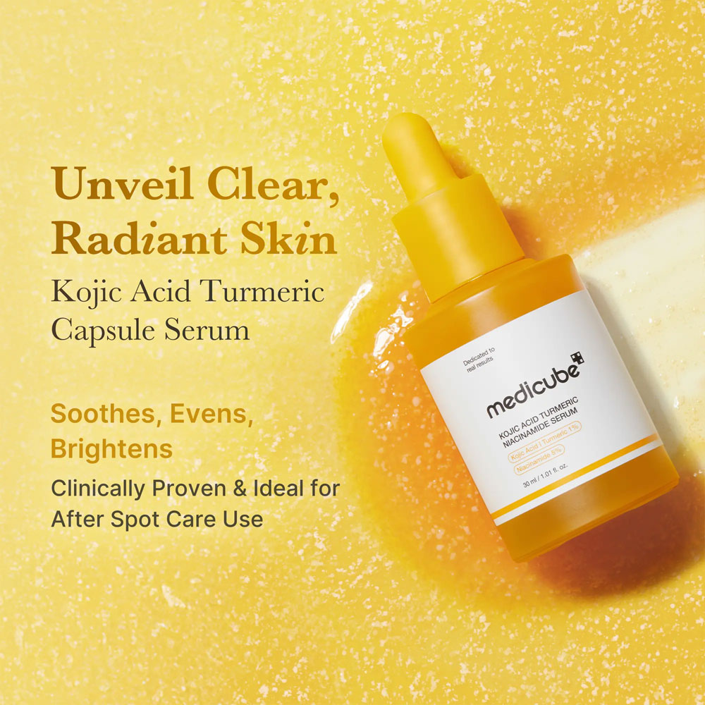 ⚡️Kojic Acid Turmeric Power Duo for Face & body | Ideal for Troubled Skin & Use After Spot Care | Soothing & Calming with Kojic Acid, Turmeric, Niacinamide-TJY