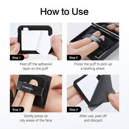 👑Hot Sale 49% OFF🏆Magnet Oil Blotting Setting Sheet With Powder More Control Oil Keep Fresh 2 IN 1 Blotting Sheet-TJY