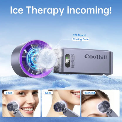 ❄️ The Ultimate Ice-Cooling Handheld Fan: 2026 Tech Revolution Instant Cooling | 24H Battery Life | Flash Charging-GD