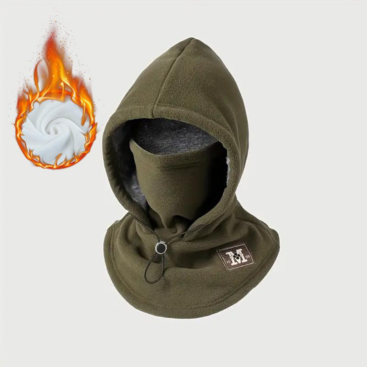🔥One-piece flannel warm mask hat🏆outdoor cycling windproof and cold autumn and winter style, warm hat with neck mask-TJY