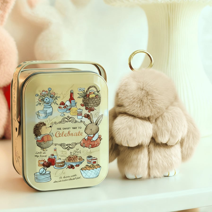 🐰Easter Early Bird Special 40% OFF🌸Handcrafted Soft Bunny Charm: Adorable Plush Rabbit Toy Keychain-923