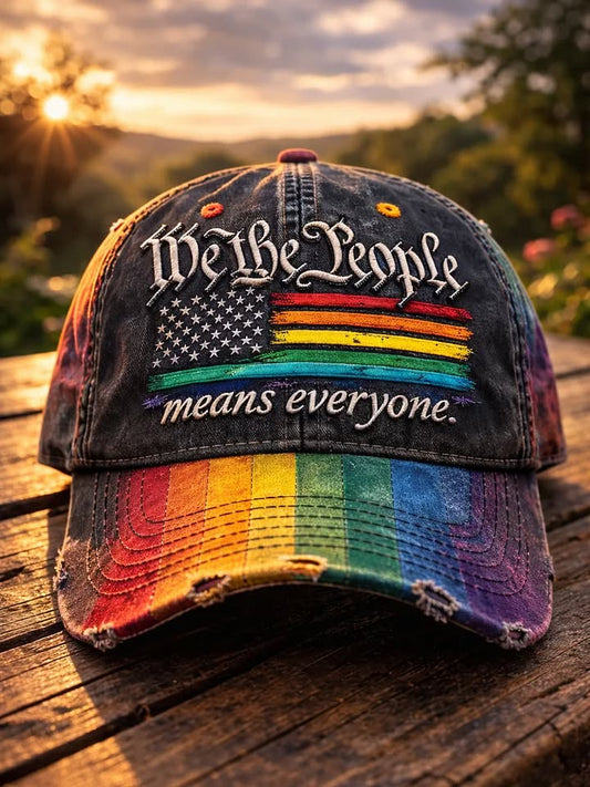 🔥Last Day 49% OFF -Rainbow Pride Month Gay Art Print Hat-GD