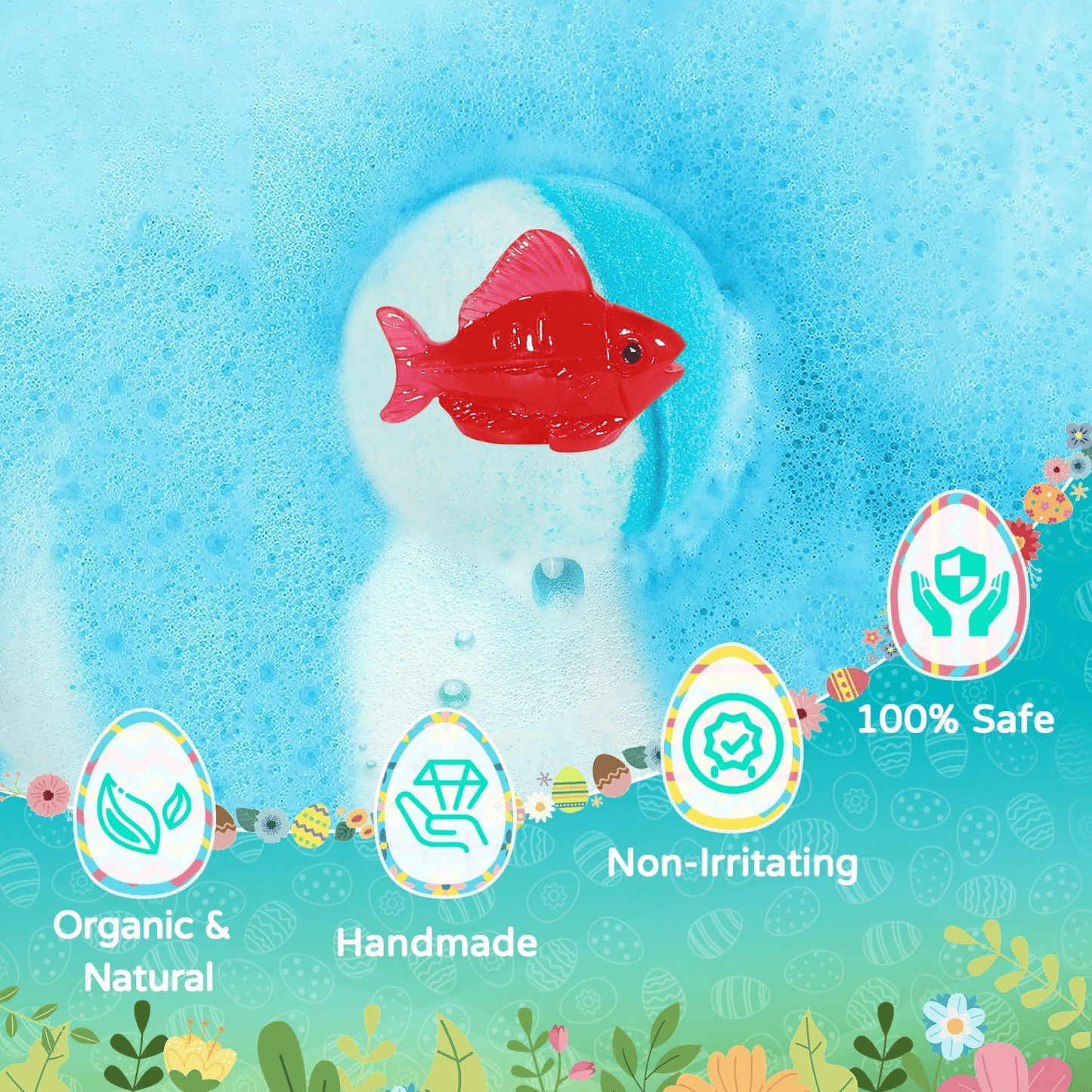 🔥LAST DAY 49% OFF - 🛁 Natural Bath Bombs for Kids with Mega Bubbles & Surprise Inside 🥚✨-923