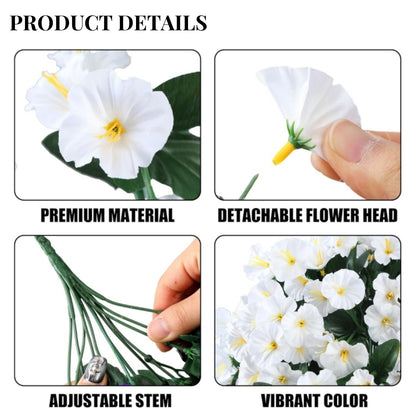 Artificial Faux Hanging Flowers Plants - UV resistant, Waterproof, Windproof , No watering , No wilting -GD