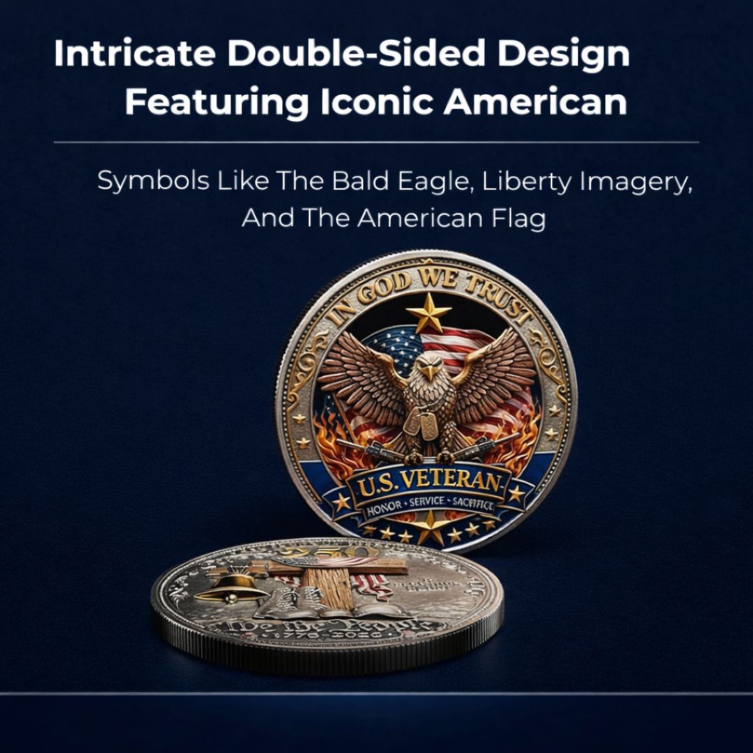 🔥Last Day 60% OFF 🔥 Honor America’s Heroes – 250 Years of Freedom Veteran Tribute Coin-ABB8