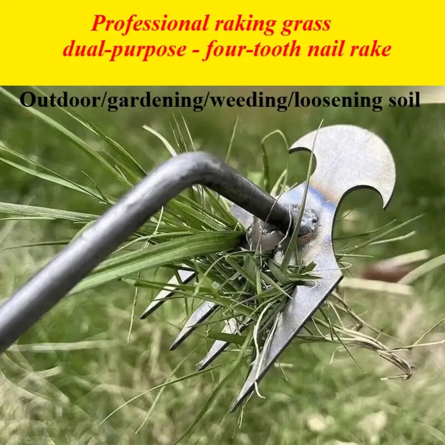 🔥4-Tooth Manganese Steel Weed Puller - Remove weeds without expensive sprays -GD