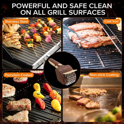 🔥Last Day 60% OFF🌟Electric BBQ Grill Brush✨Cordless Rechargeable⚡Premium Stainless Steel Bristles👑Barbecue Utensils Removes Rust & Grill Grease-TJY