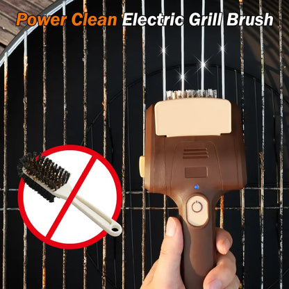 🔥Last Day 60% OFF🌟Electric BBQ Grill Brush✨Cordless Rechargeable⚡Premium Stainless Steel Bristles👑Barbecue Utensils Removes Rust & Grill Grease-TJY