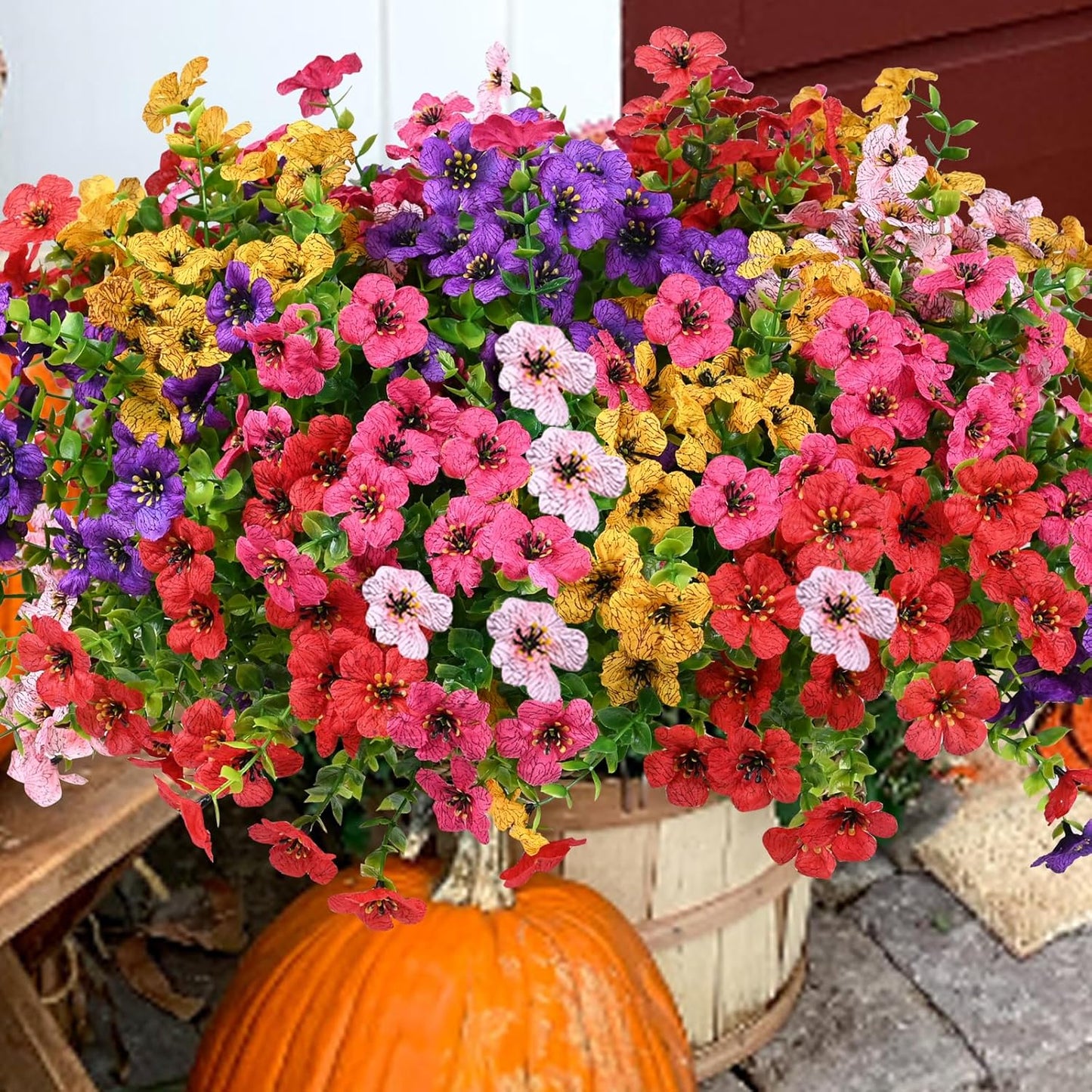 🌸6-Color Artificial Flower🌸-Resistant Colorful Fake Flower（365 Days of Spring） 🌿-923