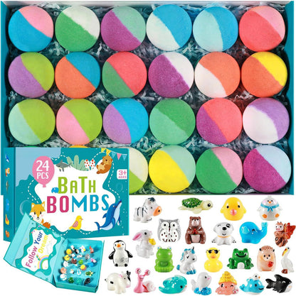 🔥LAST DAY 49% OFF - 🛁 Natural Bath Bombs for Kids with Mega Bubbles & Surprise Inside 🥚✨-923