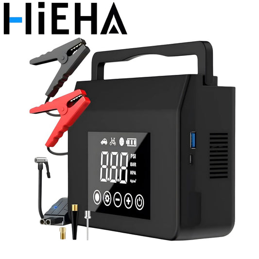 🔥Arrancador de coche de 4000 A con inflador de neumáticos de 150 PSI, batería externa de 15 000 mAh y luz LED. Fiable a -20 °F. Compatible con la mayoría de coches y camiones Conveniencia para conducir en invierno-TJY