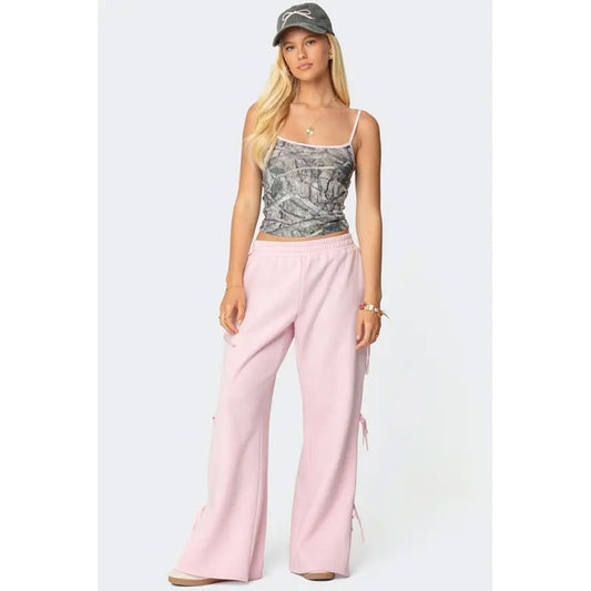 🔥Last Day 49% OFF - Claudette Baggy Ribbon Sweatpants - TJY