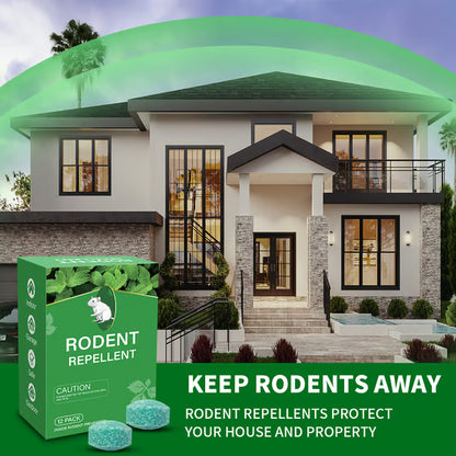 🔥12 - Pack Popular Natural Rodent Repellent Balls🐀 Infused with peppermint and lemon oil these balls effectively deter squirrels rats spiders and other pests-W18
