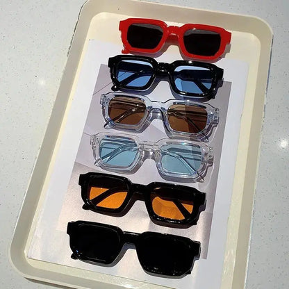 🌟🌈 Vintage Rectangle Frame Sunglasses for Men & Women – Retro Fashion Sun Glasses with UV400 Protection Luxury Design Eyewear🔥-TJY