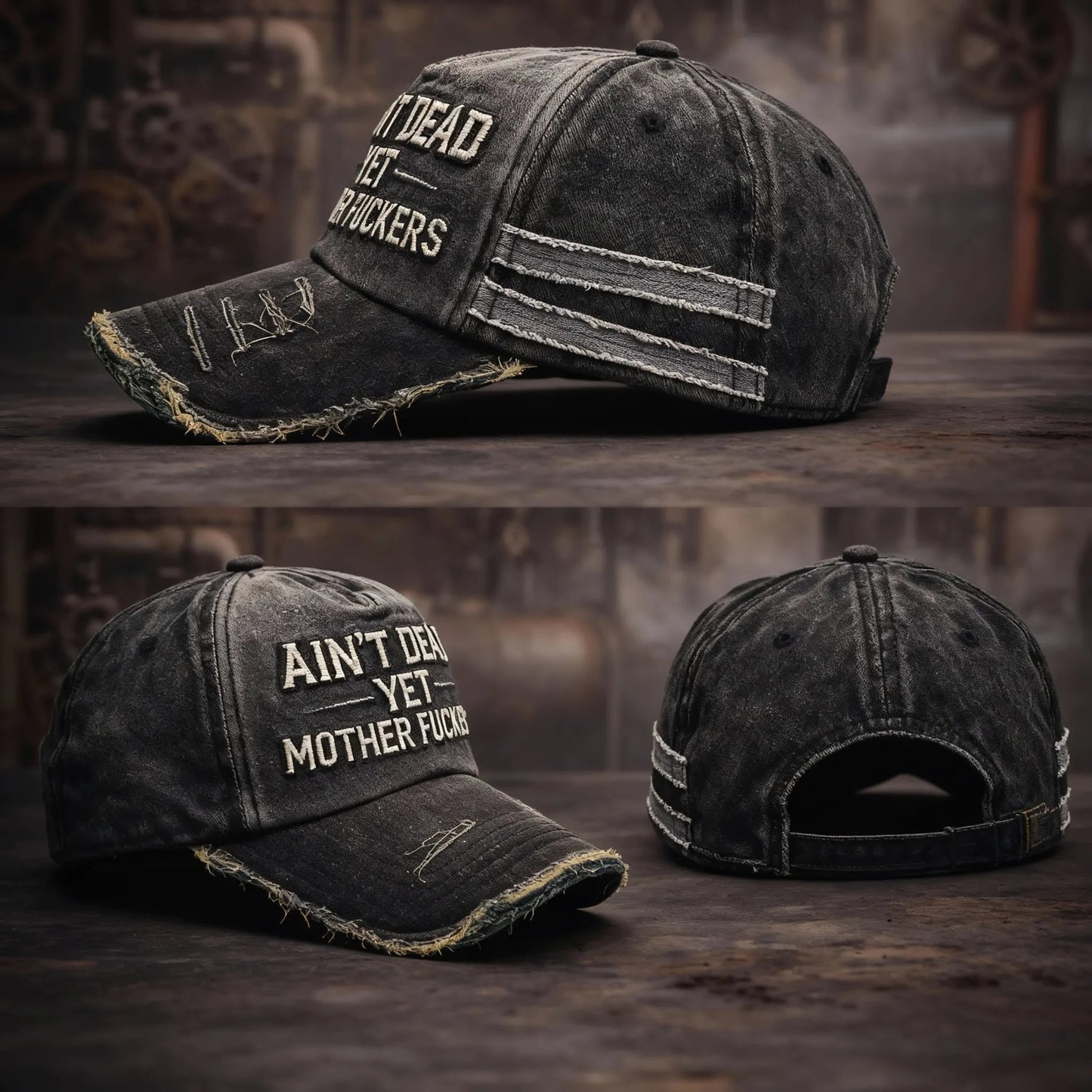🔥Last Day 49% OFF - Ain't Dead Yet Vintage Trucker Cap - A926