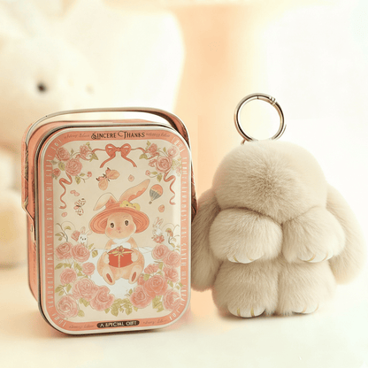🐰Easter Early Bird Special 40% OFF🌸Handcrafted Soft Bunny Charm: Adorable Plush Rabbit Toy Keychain-923