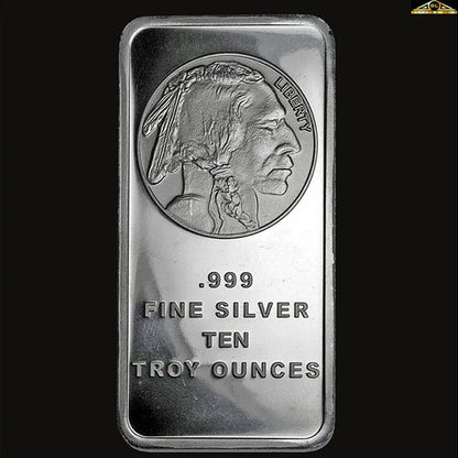 🔥Last Day Flash Sale!!️Buffalo Silver Bar | Silvertowne Mint 999 Silver Bar-GD