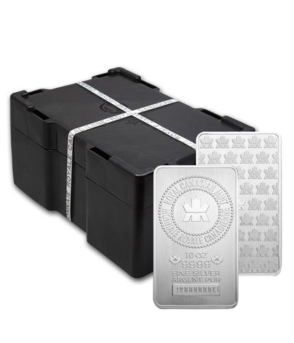 🍁10 OZ SILVER ROYAL CANADIAN MINT BAR-923