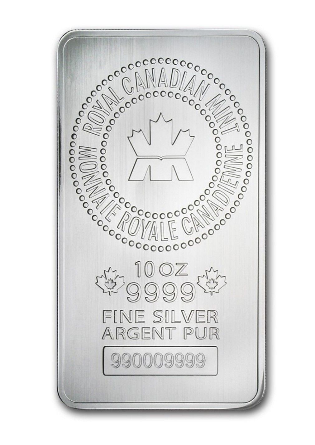 🍁10 OZ SILVER ROYAL CANADIAN MINT BAR-923