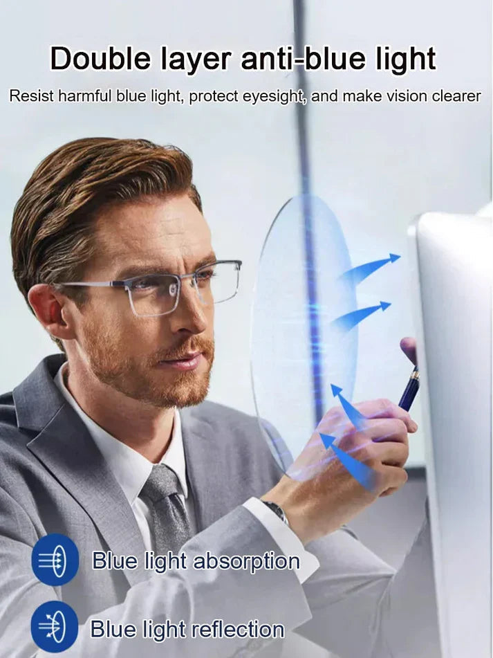 🎁Hot Sale🔥👓Ultra Light Anti Blue Presbyopic Glasses✨-GD