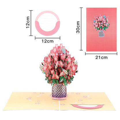 🌹2026 Paper 3D Floral Valentine's Day Card - A926