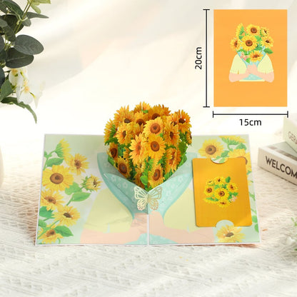 🌹2026 Paper 3D Floral Valentine's Day Card - A926