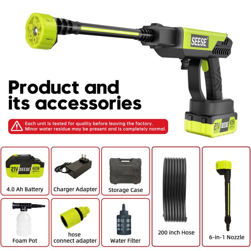 🔥Hot Sale 49% off🌟Cordless Pressure Washer and Single Port Charger Base-XA