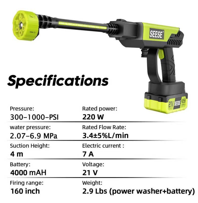 🔥Hot Sale 49% off🌟Cordless Pressure Washer and Single Port Charger Base-XA
