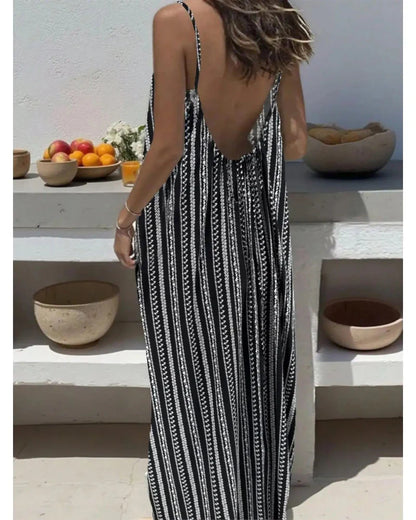 💃LAST DAY SAEL 50% OFF!!✨Women's Solid Color Backless Cami Dress💕-H1