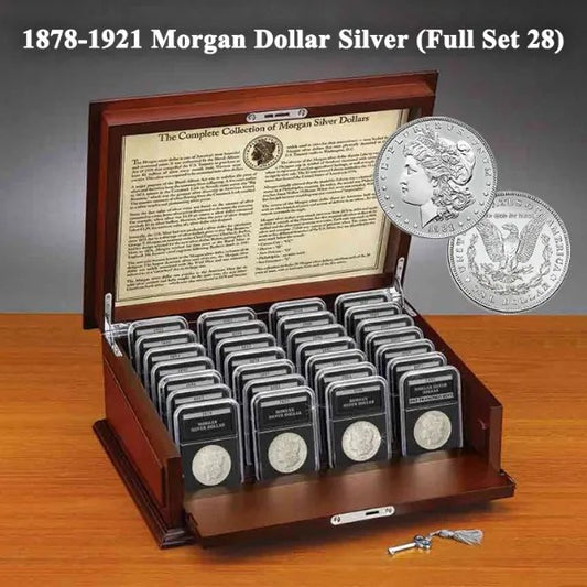 🔥【Complete Set】1878-1921 Morgan Silver Dollar 28PC💰Free Shipping & Quality Assurance