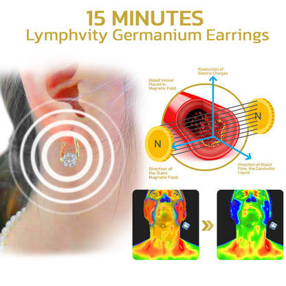 🔥LAST DAY SALE-80% OFF)Histone Lymphvity MagneTherapy Germanium Earrings-GD
