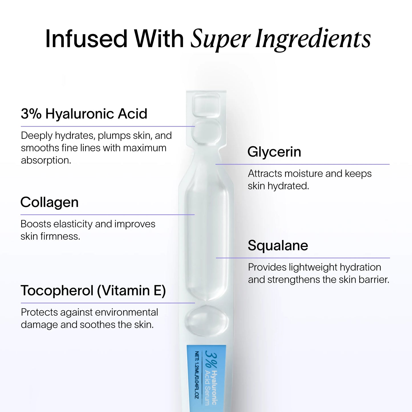 🎉🎁Buy 2 Get 1 Free - 3% Hyaluronic Acid Glass Skin Serum - A926