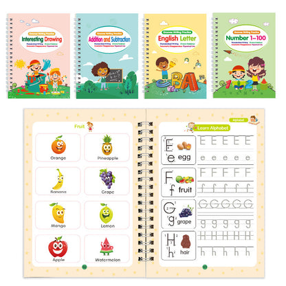 NileSands Reusable Grooved Handwriting Workbook for Kids-W18