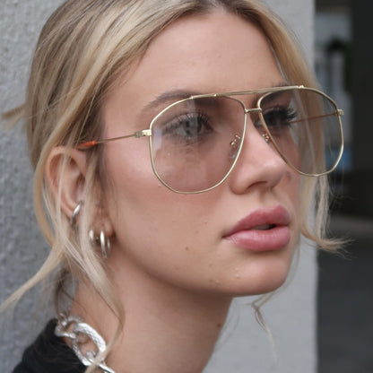🌟🌈 Vintage Fashionable All-match Tinted Lens Aviator Sunglasses for Everyday Use🔥-TJY