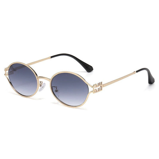 🏆Retro Oval Sunglasses for Women Men Small Sunglasses-W18