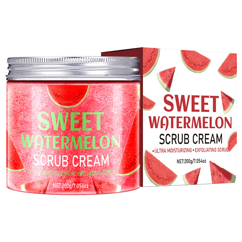 🎁Sweet Watermelon Scrub Cream🍉 - Fresh FruitScented Brightening Essence Self Care Kit for Radiant Skin-ABB8