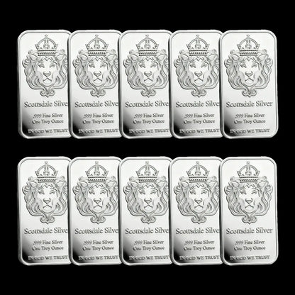 🔥Last Day Flash Sale!!️ | Lion Crown shaped 1 oz Silver Bar-923