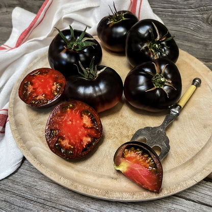 🔥 (New Harvest)🔥Balcony Red Tomato and 'Black Beauty' Tomato Seeds| 🌿Pre-Primed for High Germination (99% Germination)-GD