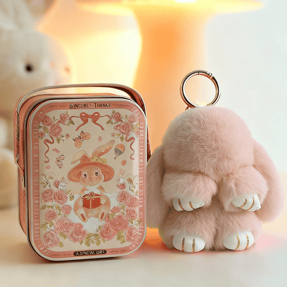 🐰Easter Early Bird Special 40% OFF🌸Handcrafted Soft Bunny Charm: Adorable Plush Rabbit Toy Keychain-923