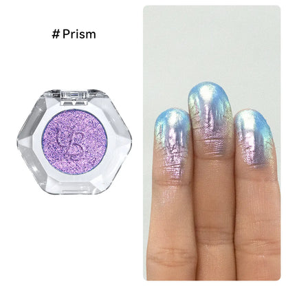 🔥Save Up To 56% Today🔥single multi-chrome eyeshadows, sparkly shimmer glitter eyeshadow, iridescent shimmer, talc free, holographic ,color-shifting, metallic iridescent shimmer shadow duochrome-TJY