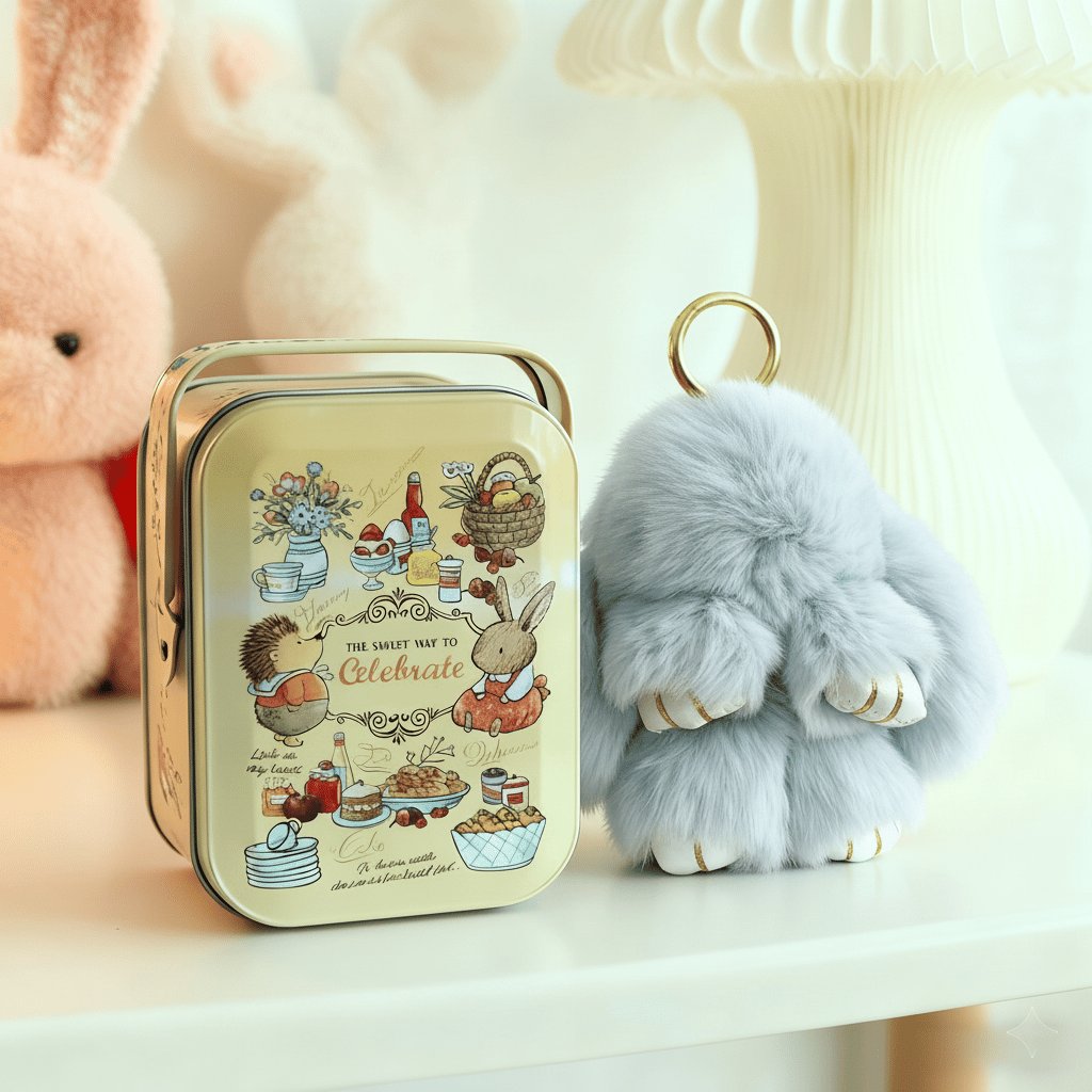 🐰Easter Early Bird Special 40% OFF🌸Handcrafted Soft Bunny Charm: Adorable Plush Rabbit Toy Keychain-923