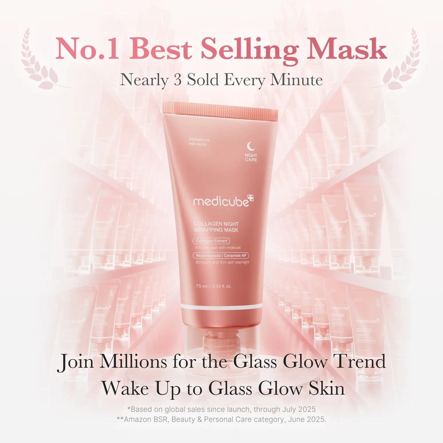 🔥Save Up To 56% Today🔥Collagen Night Wrapping Mask : SLEEP, SHED, AND GLOW! Skincare Skin Repair Comfort Pink-TJY
