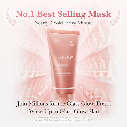 🔥Save Up To 56% Today🔥Collagen Night Wrapping Mask : SLEEP, SHED, AND GLOW! Skincare Skin Repair Comfort Pink-TJY