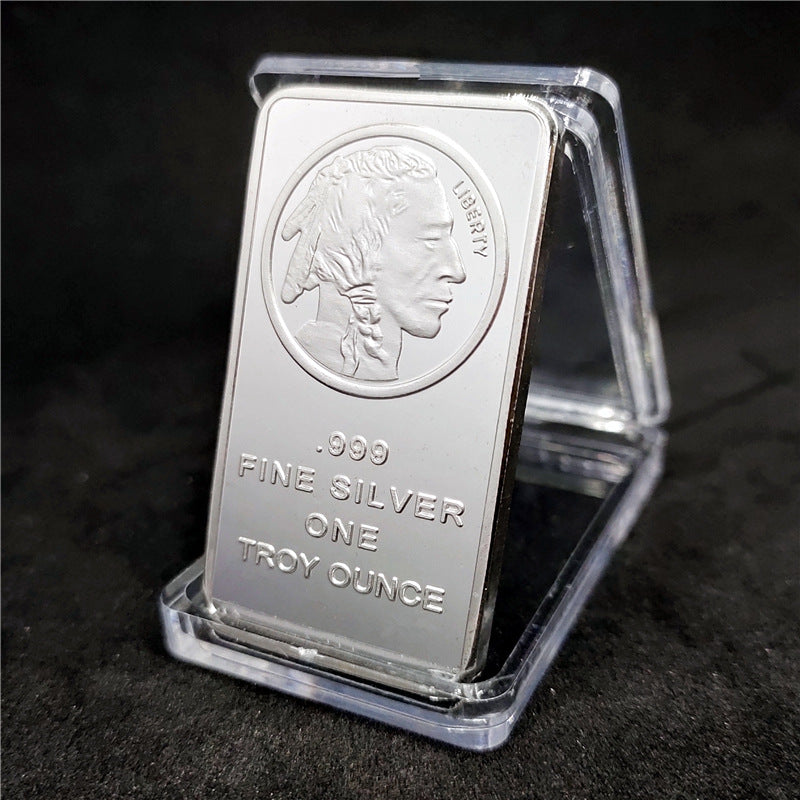 🔥Last Day Promotion 60% OFF🔥Buffalo Silver Bar | Silvertowne Mint 999 Silver Bar-ABB8
