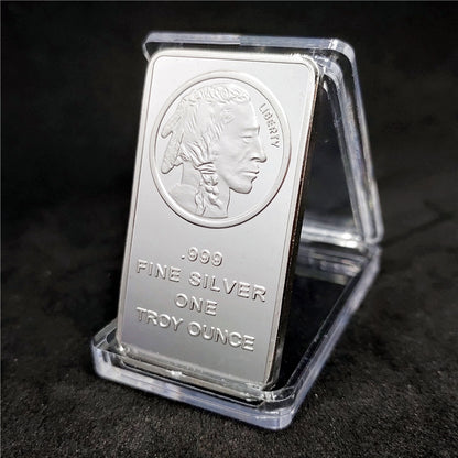 🔥Last Day Promotion 60% OFF🔥Buffalo Silver Bar | Silvertowne Mint 999 Silver Bar-ABB8