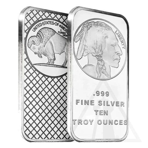 🦬Last Day Flash Sale!🔥Buffalo Silver Bar🏦 | Silvertowne Mint 999 Silver Bar-ABB8